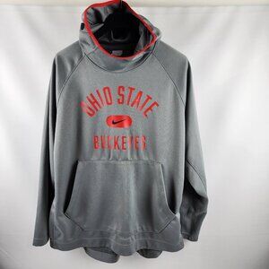 Nike Hoodie Mens XXL Gray Ohio State Buckeyes Hoodie DD6263-002